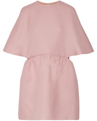 Valentino Silk Gazaar Mini Dress Pastel Pink