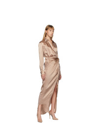 alexanderwang.t Pink Silk Twist Long Dress