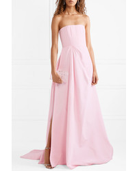 Alex Perry Valeria Less Gathered Silk Faille Gown