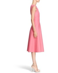 Michael Kors Michl Kors Double Faced Stretch Silk Fit Flare Dress