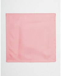 Asos Wedding Pocket Square In Silk Pink