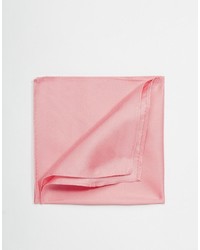 Asos Wedding Pocket Square In Silk Pink