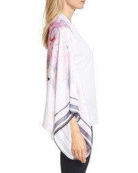 Ted Baker London Painted Posie Silk Cape Scarf
