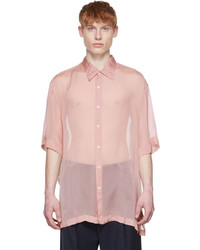 Dries Van Noten Pink Silk Shirt