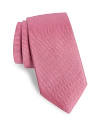 Nordstrom Panyer Solid Silk Tie In Pink At