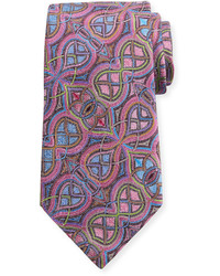 Ermenegildo Zegna Quindici Infinity Silk Tie Pink