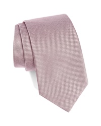 Emporio Armani Solid Jacquard Silk Tie