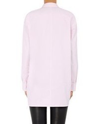 Balenciaga Broadcloth Henley Tunic Pink