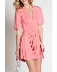 Urban Touch Coral Skater Dress