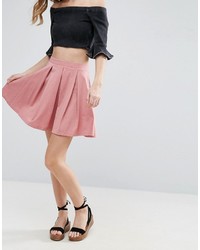Asos Mini Skater Skirt With Box Pleats