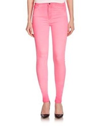7 For All Mankind Giambattista Valli For Neon High Rise Skinny Jeans