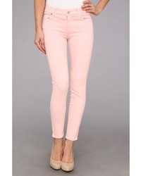 7 For All Mankind The Ankle Skinny In Blush Pink Jeans