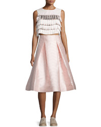 Alexis Paola A Line Midi Skirt Light Pink