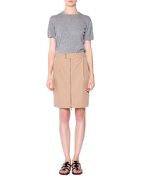 Tomas Maier Tech Canvas Zip Front Skirt Chino