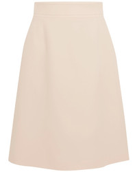 Bottega Veneta Wool Crepe Skirt Pastel Pink