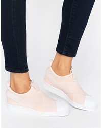 adidas Originals Pink Slip On Superstar Sneakers