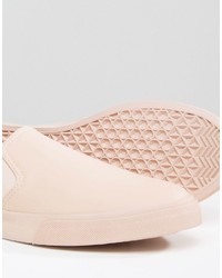 Asos Slip On Sneakers In Pink With Elastic