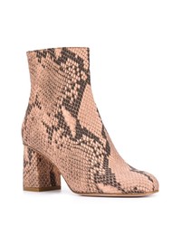 RED Valentino Red Snake Print Boots