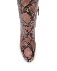 Twin-Set Snake Print Knee Boots