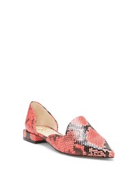 Pink Snake Leather Loafers