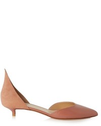 Francesco Russo Snakeskin And Suede Point Toe Pumps