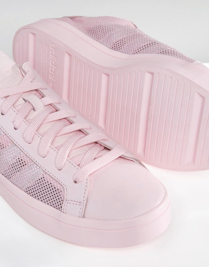 adidas Originals Court Vantage Sneakers In Pink $31 | Asos |