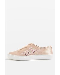 Topshop Cupid Embroidery Trainers