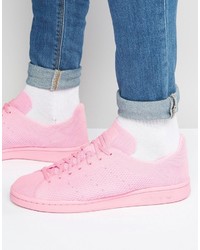 adidas Originals Stan Smith Primeknit Sneakers In Pink S80064