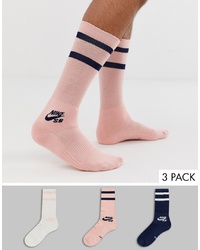 Nike SB 3 Pack Crew Socks In Multi Sx5760 915