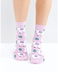 Asos Fluffy Llama Ankle Socks