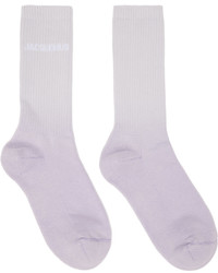 Jacquemus Gray Purple Le Papier Les Chaussettes Moisson Socks