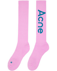 Acne Studios Pink Knee High Socks