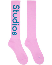 Acne Studios Pink Knee High Socks