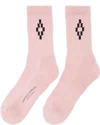 Marcelo Burlon County of Milan Pink Short Cruz Socks