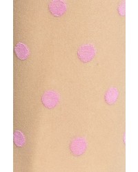 Pretty Polly Pink Spot Ankle Socks