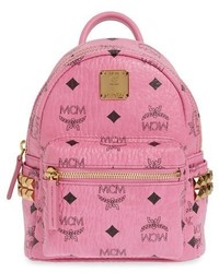 Pink Star Print Backpack