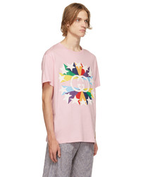 Gucci Pink Interlocking Burst T Shirt