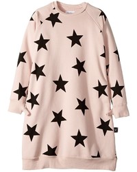 Pink Star Print Dress