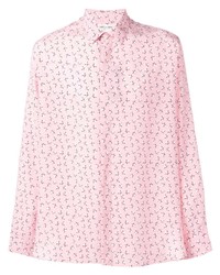 Pink Star Print Long Sleeve Shirt