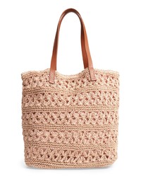 Nordstrom Packable Woven Raffia Tote
