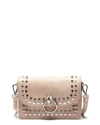 Sole Society Studded Faux Leather Crossbody Bag