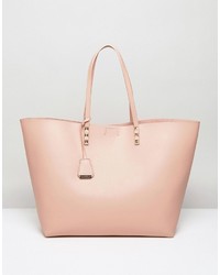Pink Studded Tote Bag