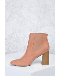 Forever 21 Faux Suede Chelsea Ankle Boots