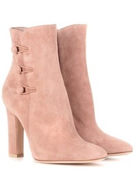 Gianvito Rossi Savoie Suede Ankle Boots