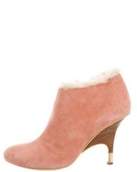 Giuseppe Zanotti Suede Shearling Ankle Boots