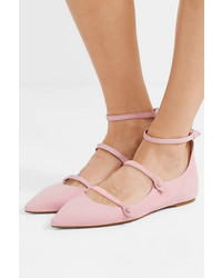 Tabitha Simmons Equipt Lynette Suede Point Toe Flats