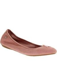 Hush Puppies Chaste Ballet Breast Cancer Edition Pink Suede Ballet Flats