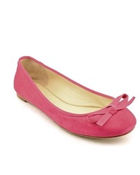 Vera Wang Ltitia Pink Suede Flats Shoes