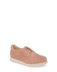 Pink Suede Brogues