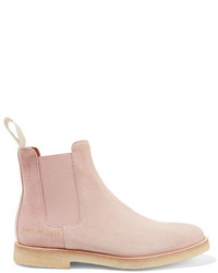Common Projects Suede Chelsea Boots Blush